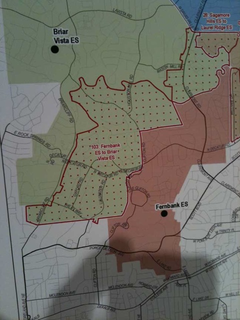 Fernbank Redistricting Map